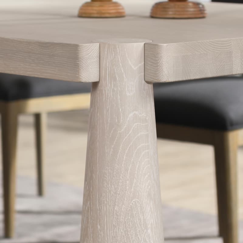 Classic Home Atrop 102" Oak Wood Dining Table