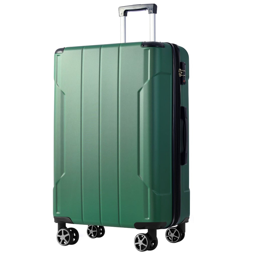 Hardshell Luggage, Lightweight Durable ABS Suitcases with Double Wheels, Expandable 28-inch Checked Luggage 28"