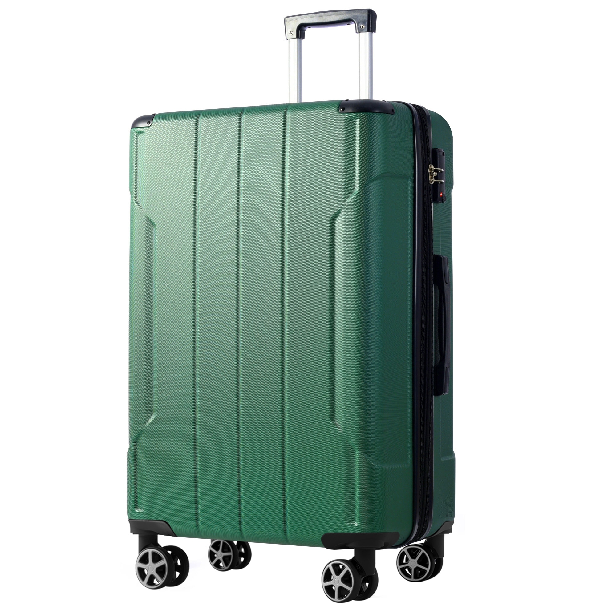 Hardshell Luggage, Lightweight Durable ABS Suitcases with Double Wheels, Expandable 28-inch Checked Luggage 28"