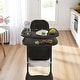 preview thumbnail 25 of 26, KISRAIS Portable Adjustable Baby High Chair with Safety Belt, Silent Lockable Wheels