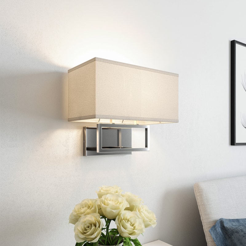 Brio Lighting Pressley - 2 Light Dimmable Wall Sconce - Chrome