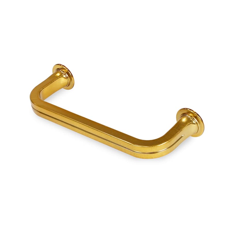 Lumi Home Furnishings Drawer Pull Classic 3.75" - 8-Pack - Brass
