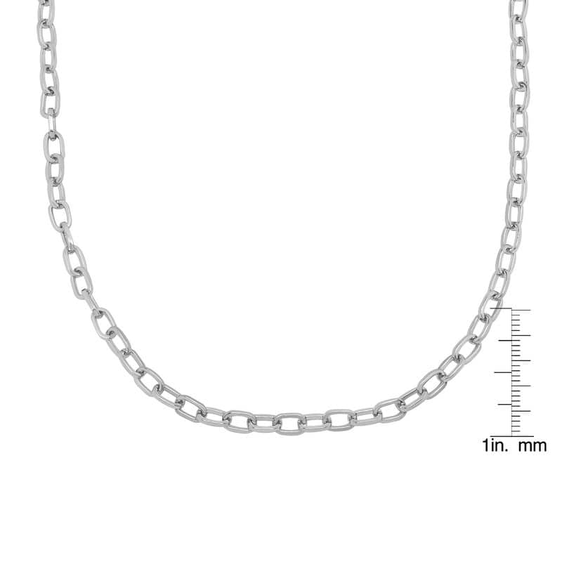 Victoria Townsend Silver Plated Rolo Link Chain Necklace