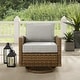 preview thumbnail 2 of 32, Crosley Bradenton Outdoor Wicker Swivel Rocker Chair