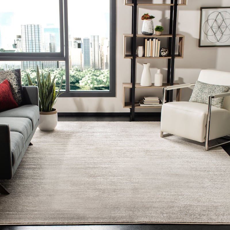 SAFAVIEH Adirondack Vera Modern Ombre Distressed Area Rug - 6' x 9' - Ivory/Silver - Rectangle