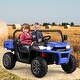 preview thumbnail 10 of 16, 24V Ride on Dump Truck with Remote Control - 46.8" x 26.7" x 25.5"(L x W x H) Navy
