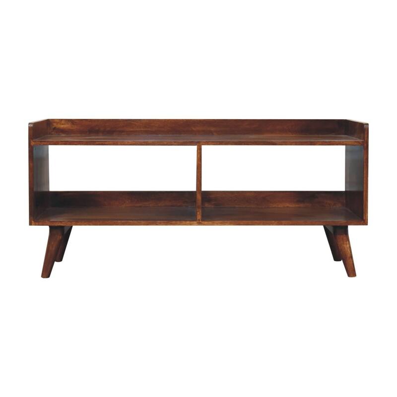 Artisan Furniture Solid Wood Open-top Chestnut Media Unit