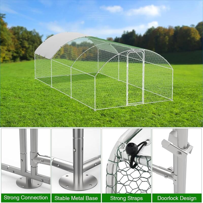 Large Walk-in Chicken Runs with Cover