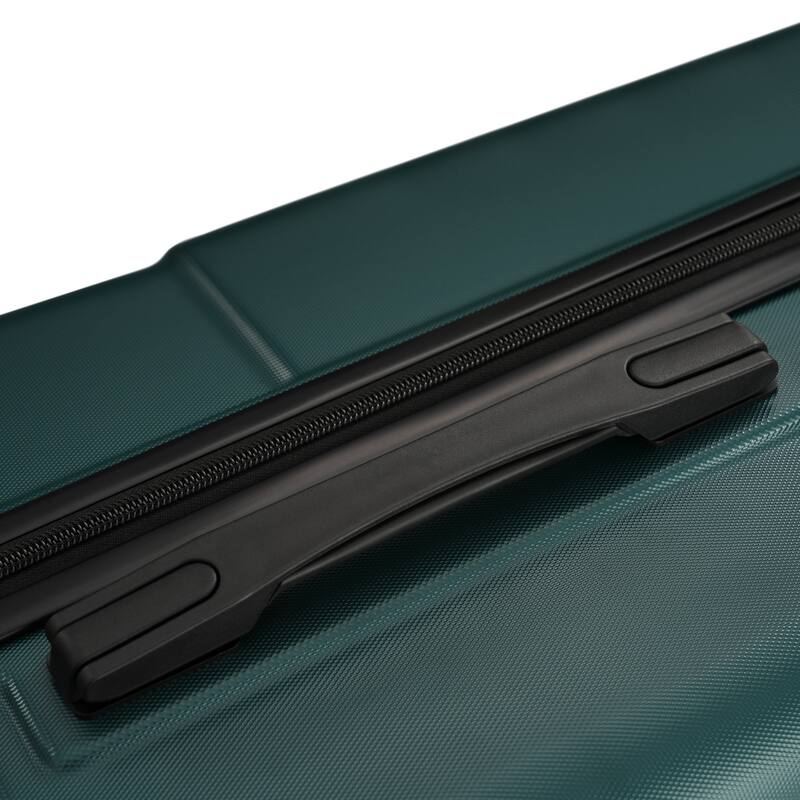 3-Piece, Modern Luggage Sets, Hard-Shell Luggage with Silicone Handles and Combination Lock, for Boarding Travel, Dark Green