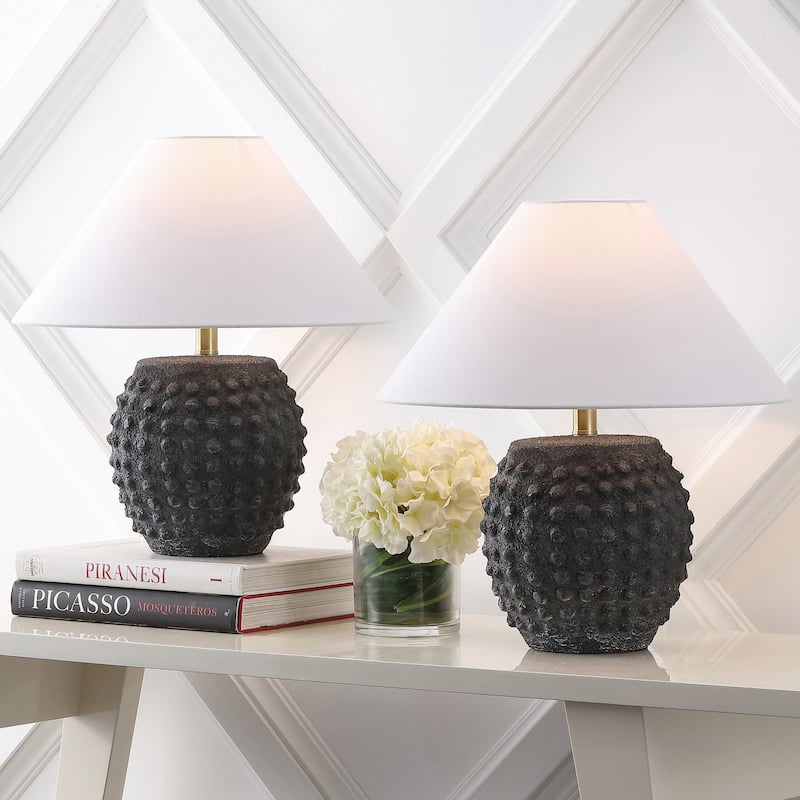 18.25" Hobnail LED Table Lamp (Set of 2), by JONATHAN Y
