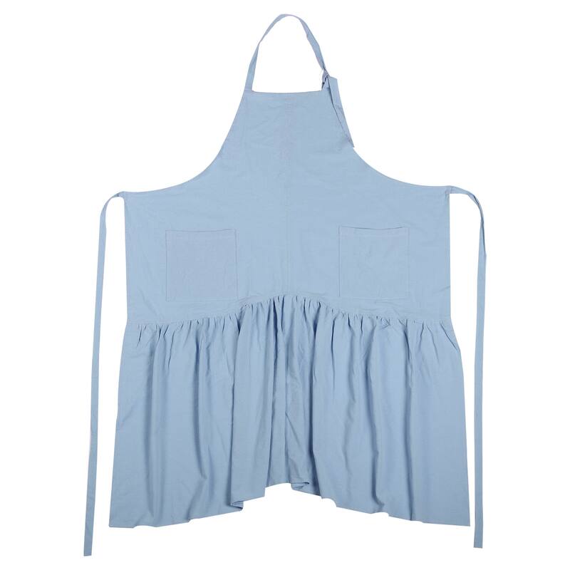 Cotton Linen Apron, Fishtail Aprons for Women Flower Shop Nail Salon - 35.43 inch