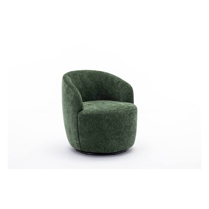 Fabric Swivel Accent Barrel Chair