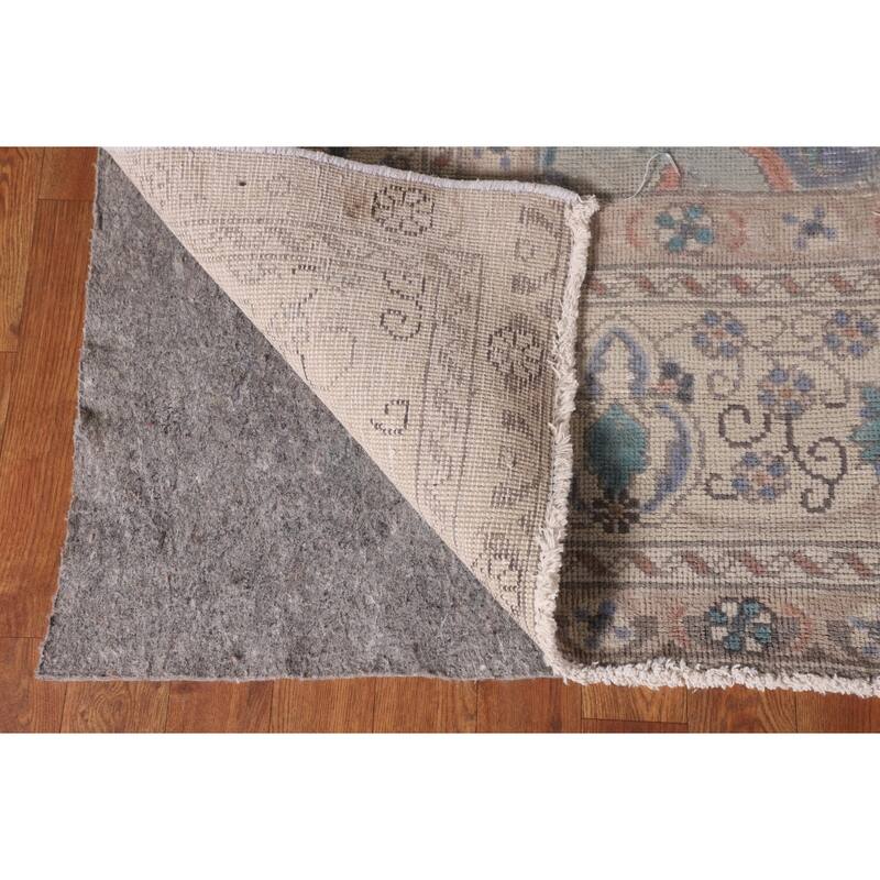 Tabriz Persian Vintage Area Rug Handmade Wool Carpet - 9'7" x 12'7"