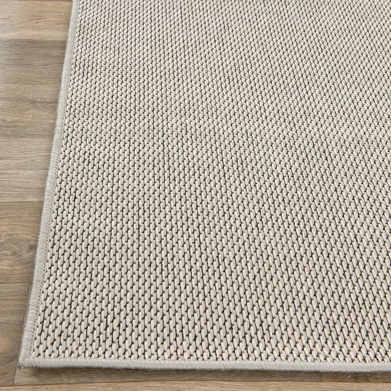 Contemporary Solid Indoor/Outdoor Area Rug