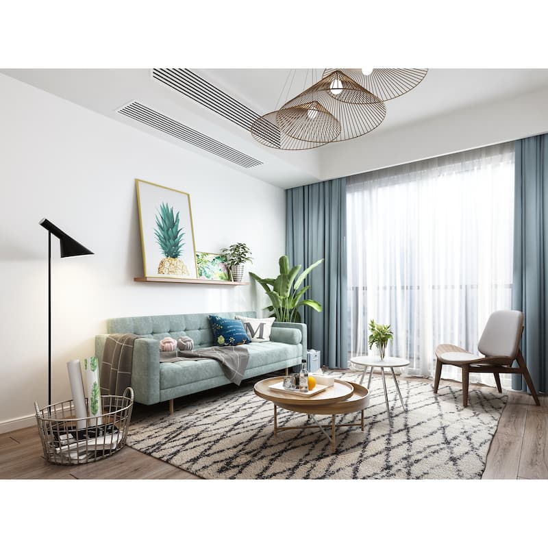Modern Fabric Shell Wing Chair Armless Padded Seat Wooden Lounge Living Room Restaurant Office Work