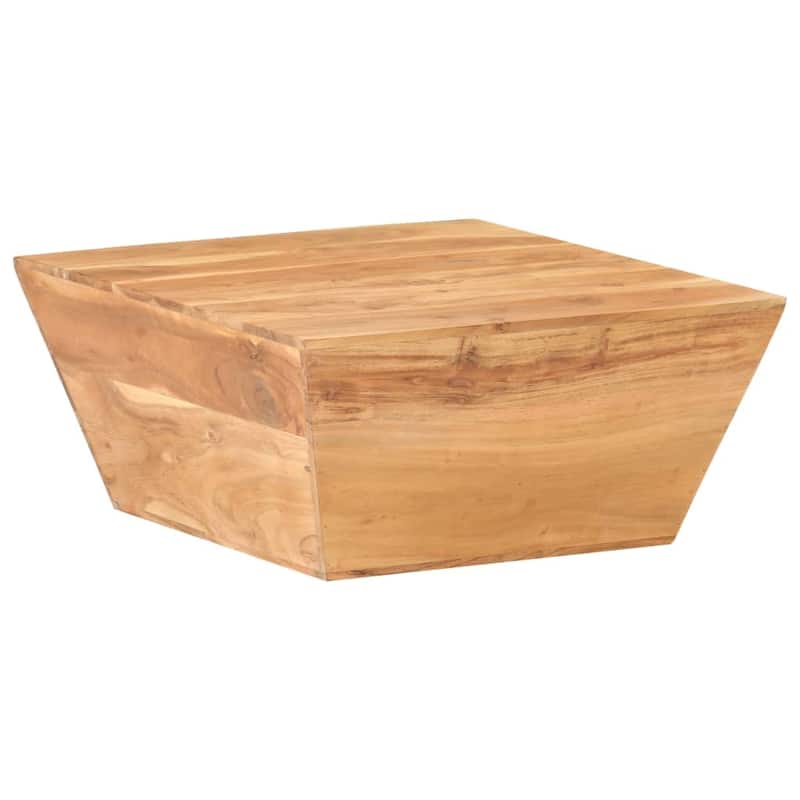 vidaXL Coffee Table V-shape 26"x26"x11.8" Solid Acacia Wood