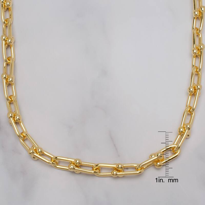 Victoria Townsend Gold Plated Bridle Link Necklace