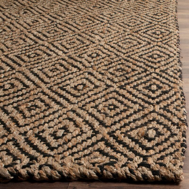 SAFAVIEH Handmade Natural Fiber Svana Jute Rug - 2' x 3' - Natural/Black