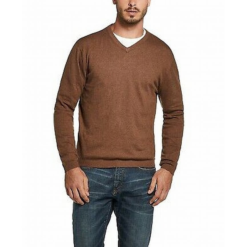 mens brown pullover