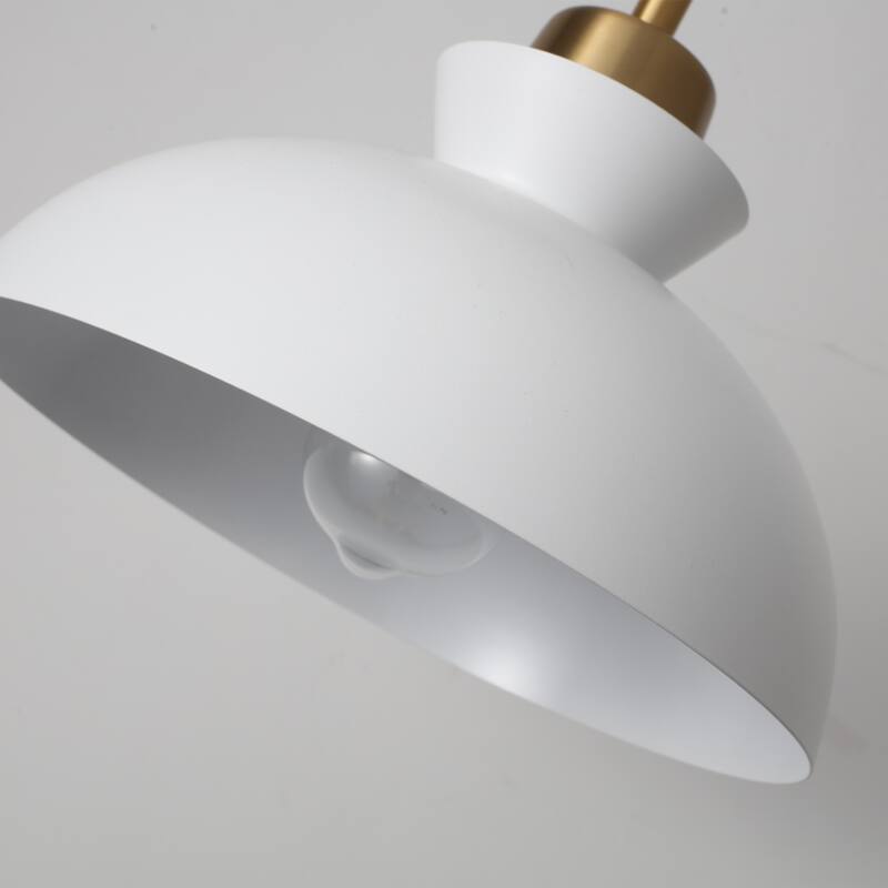 1-Light Hanging Ceiling Pendant Light Chandelier Light Fixture with Metal Shade for Kitchen Island
