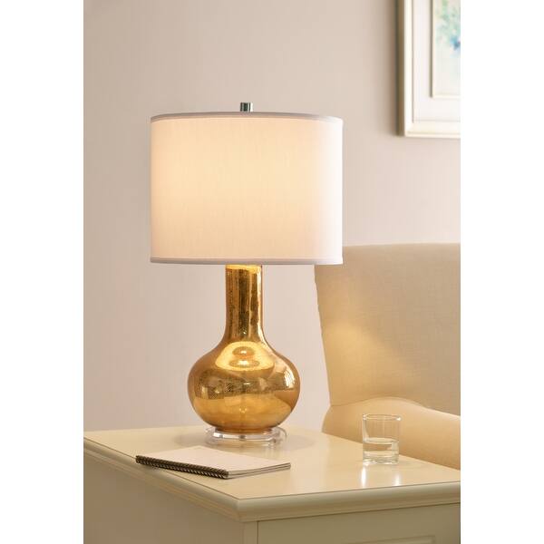 Shop Enzo 27 Table Lamp Gold Antique Mercury Glass Overstock