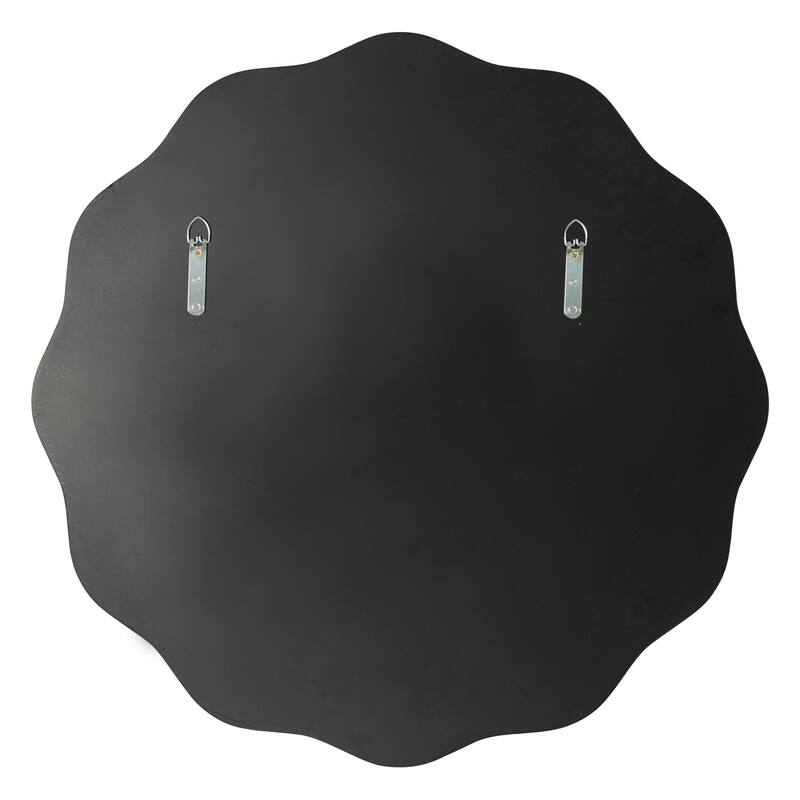 Kate and Laurel Viona Round Scalloped Mirror