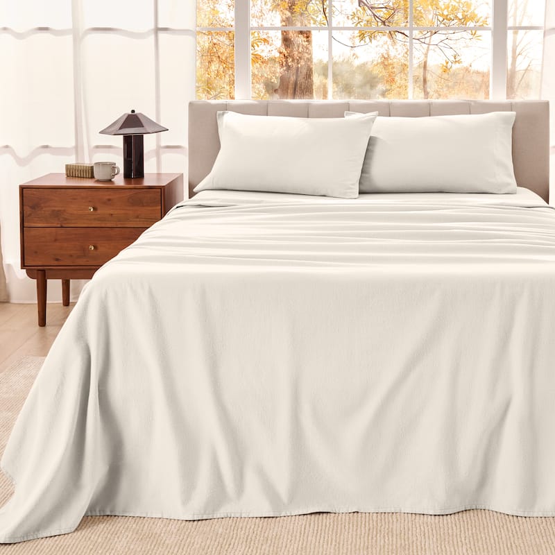 Bare Home Organic Cotton Flannel Sheet Set