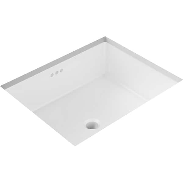 slide 2 of 7, PROFLO PF1713U Stedman 19-7/8" Rectangular Vitreous China Undermount White