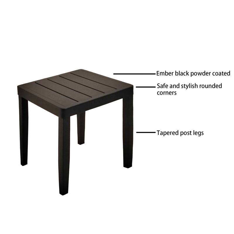 3PC Outdoor Patio Chaise Lounge Set - Modern Tapered Feet, Adjustable Backrest, Wheels & Sunbrella Cushions
