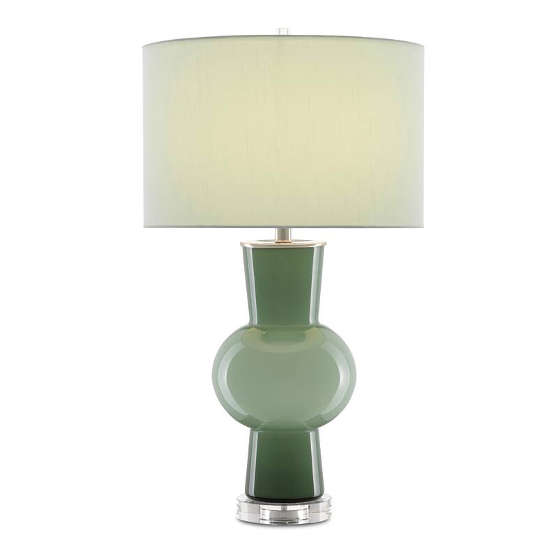 Currey & Company Duende Green Table Lamp - 30"h x 17"dia