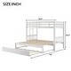preview thumbnail 10 of 14, Twin over Pull-out Bunk Bed with Trundle White