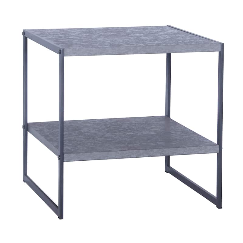Household Essentials Square End Table - Slate