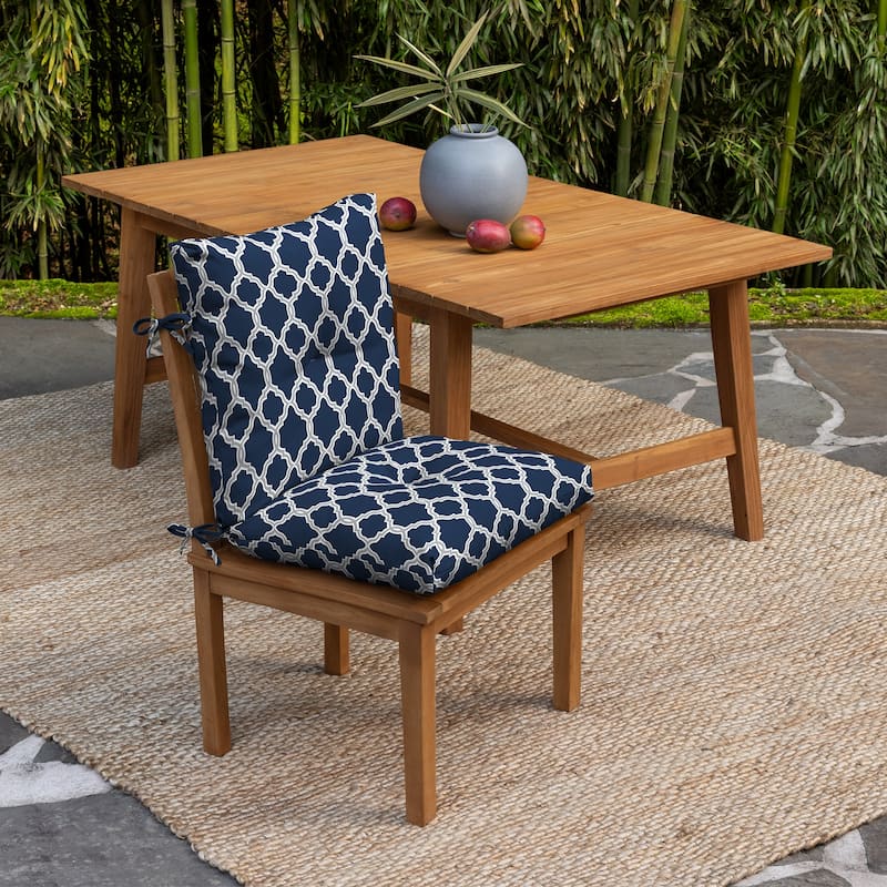 ARDEN earthFIBER Plush Modern Tufted Polyfill Dining Chair Cushion, Set of 2