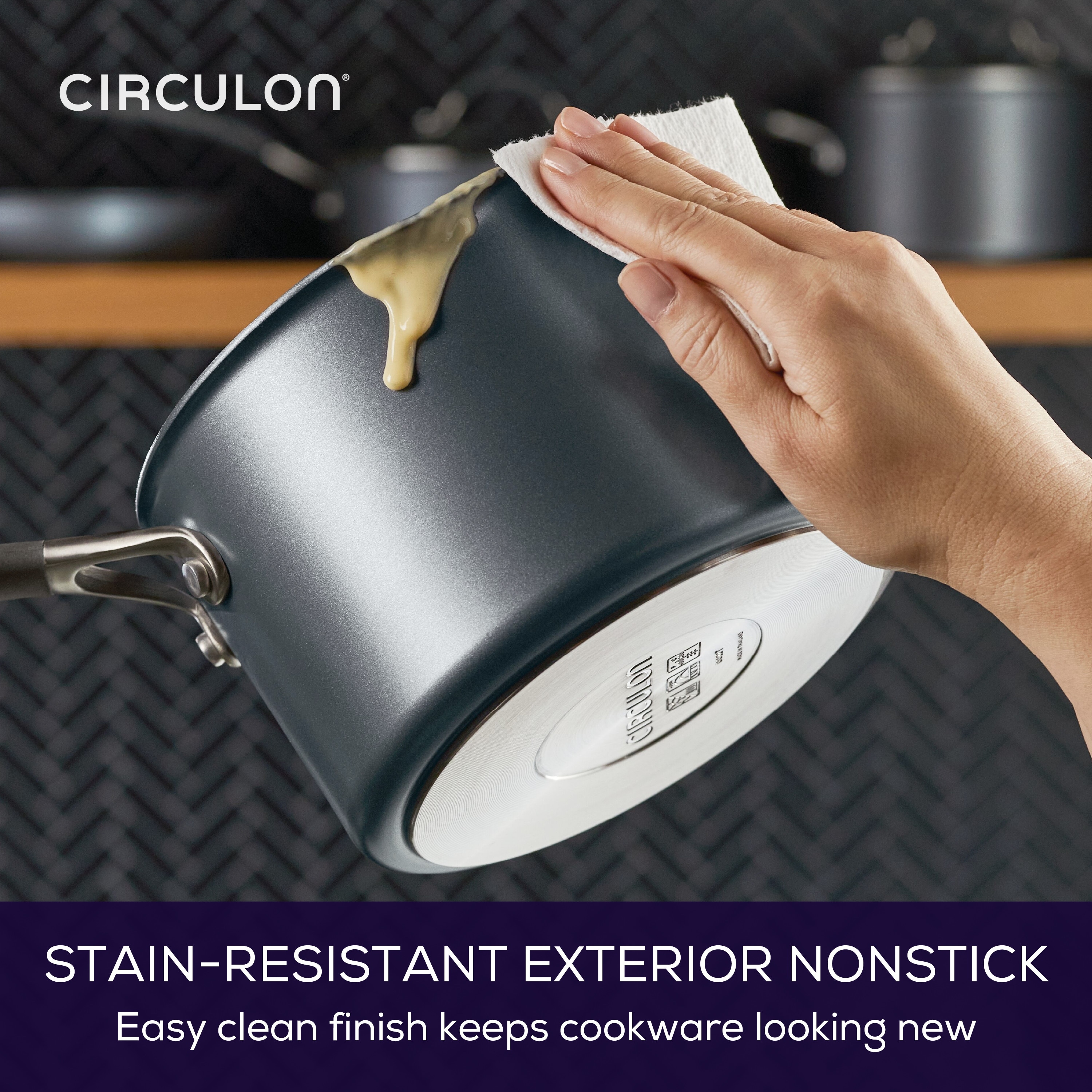 Circulon A1 Series with ScratchDefense Technology Nonstick Induction Pots  and Pans Cookware Set, 9-Piece, Graphite - Bed Bath & Beyond - 37931744
