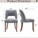 preview thumbnail 39 of 144, Wooden Dining Chairs Set of 2/4/6,Modern Fabric Upholstered Dining Room Chair Kitchen Chairs