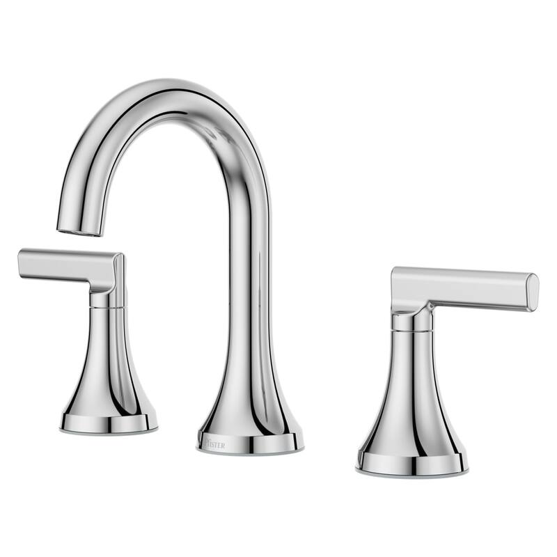 Pfister LF-049-VED Vedra 1.2 GPM Widespread Bathroom Faucet with - Polished Chrome - Polished Chrome