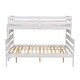 preview thumbnail 7 of 7, Stylish & Simple Style Wood Twin XL over Queen Bunk Bed with Ladder, Detachable Design, Save Space or Split Into 2 Beds, White