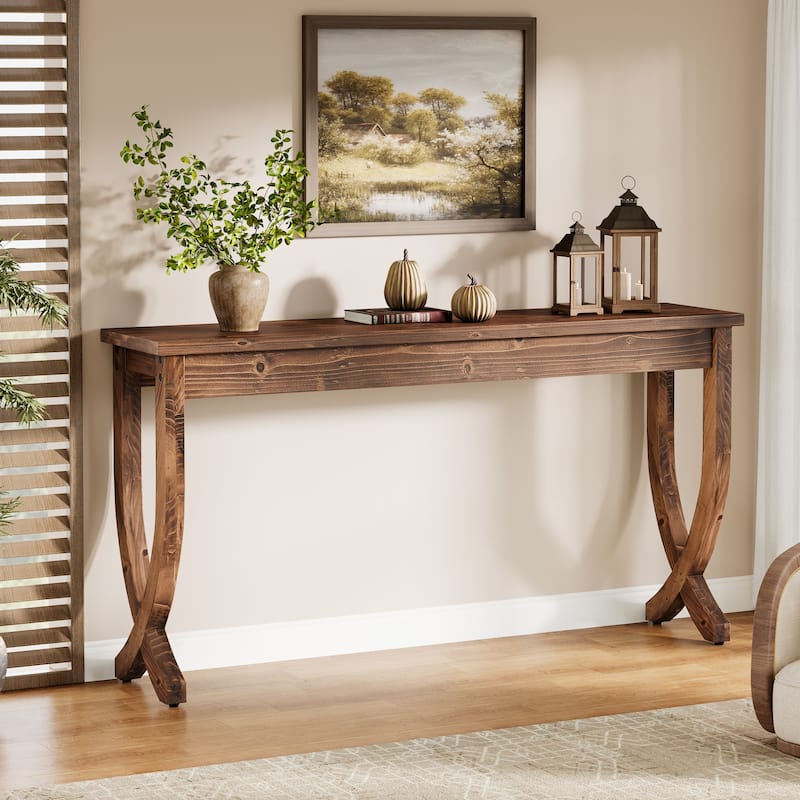 Solid Wood Console Table, Entryway Sofa Table, Living Room Hallway Entrance Foyer Accent Side Table