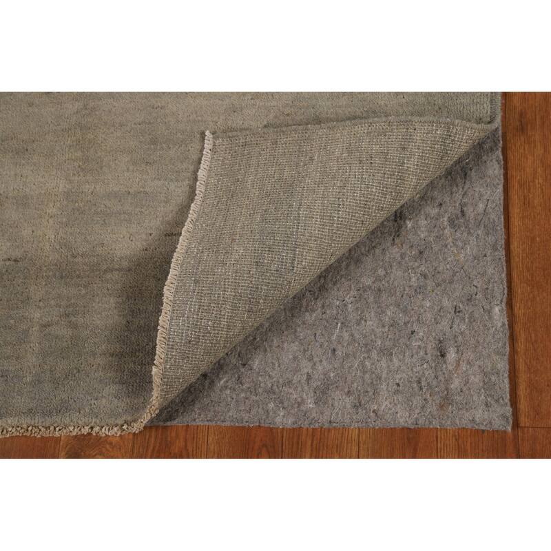 Hand Knotted Oriental 100% Wool Carpet Modern Modern Beige & Ivories Gabbeh Area Rug - 4' 10'' X 3' 4''