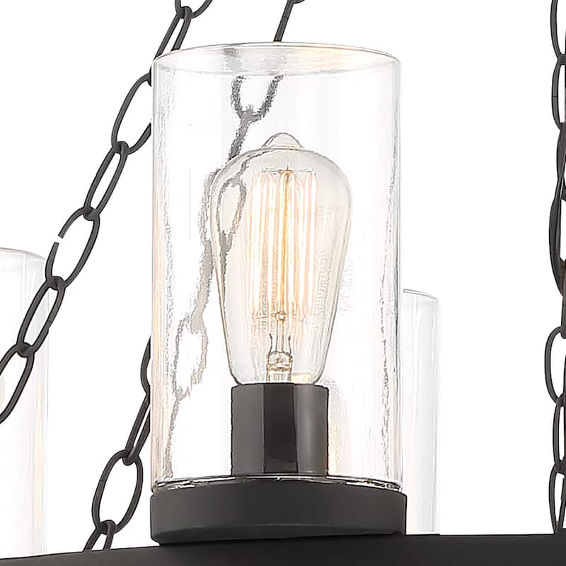 Acroma 10-light Farmhouse Black Wagon Wheel Chandelier