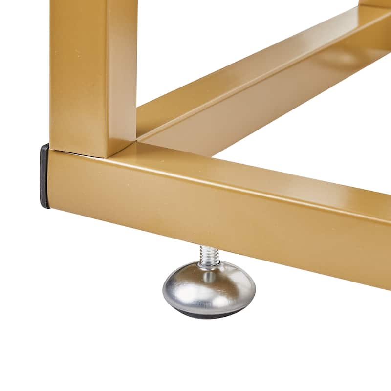 VECELO C-Shaped End Table Small Side Table Sofa Table with Metal Frame C-Shaped Couch Table for Sofa Laptop Coffee Snack