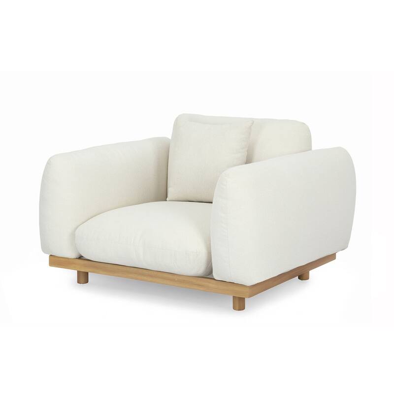 Studio London 4 Piece Outdoor Garden Sofa Set Aluminium Wood Effect