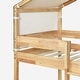 preview thumbnail 9 of 39, Twin Over Twin Bunk Bed Wood Bed with Tent