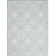 preview thumbnail 108 of 129, Nourison Jane Floral Medallion Indoor only Area Rug 5' 3" x 7' 3" - Ivory/Light Blue