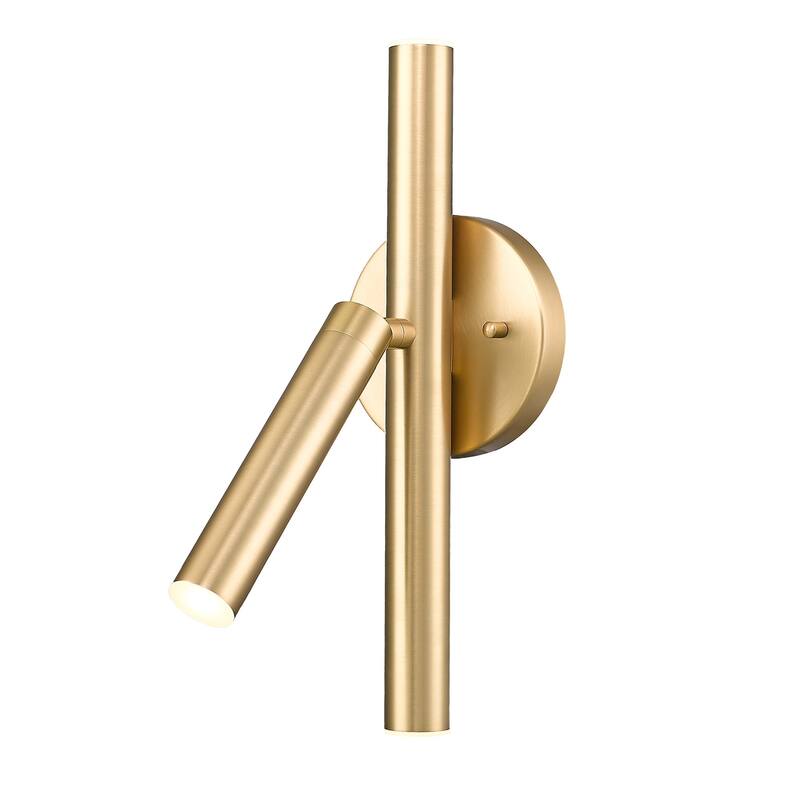 Z-Lite 919-3S-LED Saxon 13" Tall LED Bathroom Sconce - Modern Gold