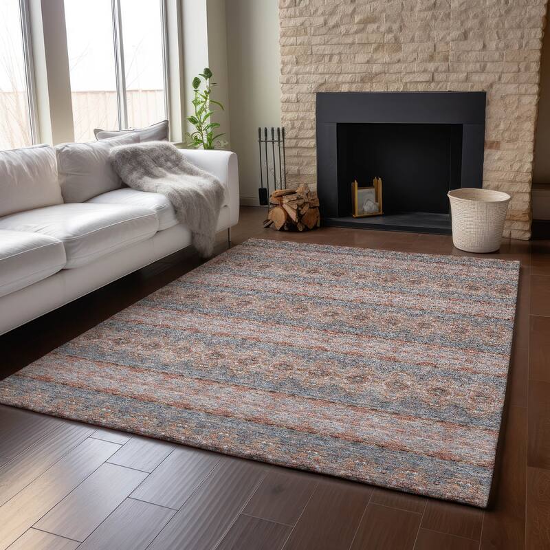 Premium Washable Super Soft Boho Stripes Mayfield Rug