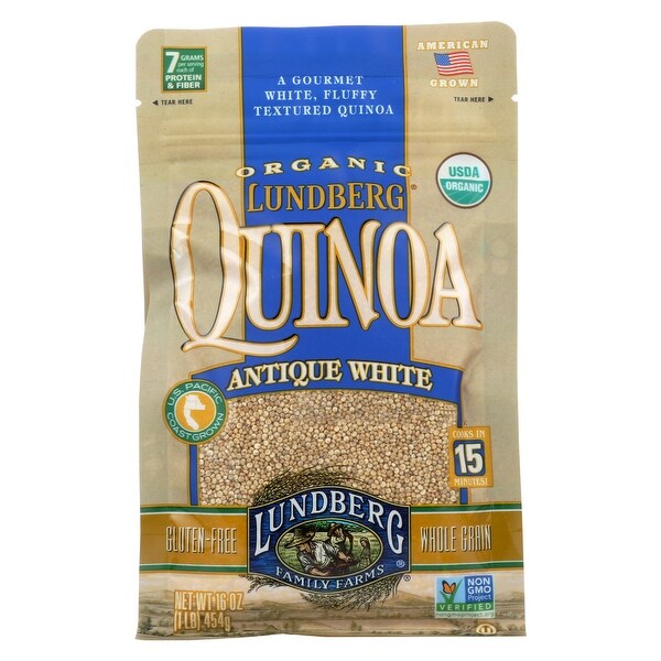 Lundberg Family Farms Organic California White Basmati Rice - Case of 6 - 1 lb.