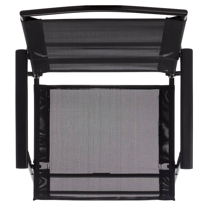 SAFAVIEH Outdoor Living Alvin Folding Chair (Set of 2) - 22"W x 25"D x 36"H