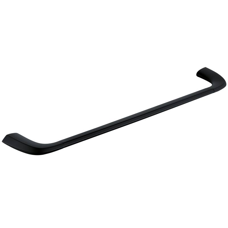 Bathroom 24 in. Wall Mounted Towel Bar Spot Resist Towel Holder - Black