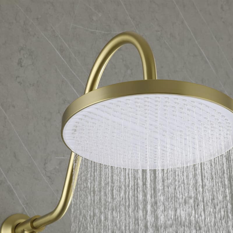 Wall-mounted complete shower system with soap dish (not including the rough-in valve)